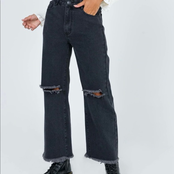 Princess Polly CeCe Hammer Wide Leg Jeans - Picture 2 of 5